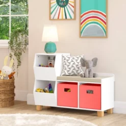 Kids' Catch-All Storage Bench White - RiverRidge Home -Kids Furniture Shop GUEST be10c56d 1d04 409f 8207 9a8eb6452acb
