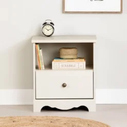 Lyara 1 Drawer Nightstand White Wash - South Shore -Kids Furniture Shop GUEST c8f7deac 05eb 45c3 bc18 66a7d931ee1a