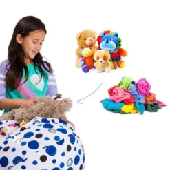 Stuffed Animal Storage Bean Bag Chair Cover For Kids' - Posh Creations -Kids Furniture Shop GUEST c920633c 6a8f 4bb3 a9df f8b62e3f8254