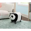 Ming Ming Panda Bear Stool White/Black - Powell