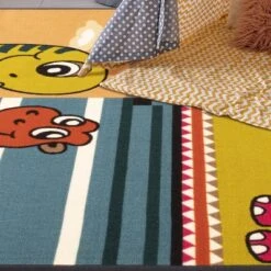 Dinoventure Dinosaurs Non-Slip Kids Playroom Decor Washable Indoor Area Rug By Blue Nile Mills -Kids Furniture Shop GUEST d1db49bb e6a7 45f8 8cd9 dbd5133cfd46