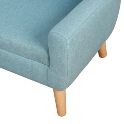 Qaba 2-Seat Kids Sofa Linen Fabric And Wooden Frame Sofa For Kids And Toddlers Ages 3-7, 11" High Seat -Kids Furniture Shop GUEST d271758f c75d 42e2 9d7d ed8f66d42970