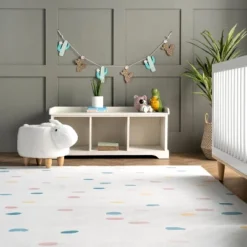 NuLOOM Calla Kids Polka Dot Nursery Or Playroom Area Rug -Kids Furniture Shop GUEST da664ef1 42f1 429c 9737 afd27a591019