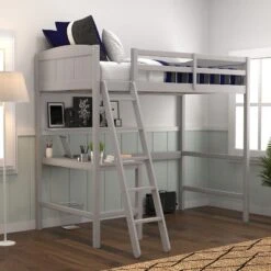 Twin Alexis Wood Arch Loft Bed With Desk - Hillsdale Furniture -Kids Furniture Shop GUEST db73bc57 2b12 49c9 9c96 53c79988d564