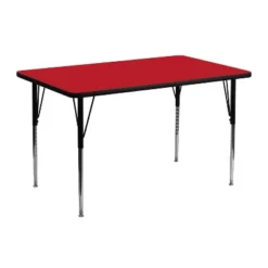 Emma And Oliver 24x48 Rectangle HP Laminate Adjustable Activity Table -Kids Furniture Shop GUEST e069c084 c55e 4cea 8288 a3f011f14ef8