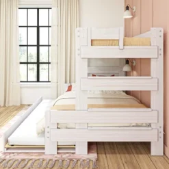 Max & Lily Farmhouse Twin Over Full Bunk Bed With Trundle -Kids Furniture Shop GUEST e0caca67 3227 4b9b 962f cf7f2cf5784b