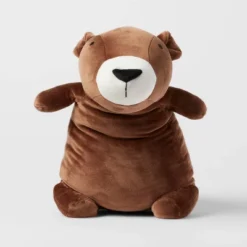 Bear Weighted Plush Kids' Throw Pillow Brown - Pillowfort™ -Kids Furniture Shop GUEST e14bf083 0b66 46ff 9039 736ae79b5f51