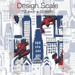 Spider-Man Cityscape Peel And Stick Wallpaper Red/Blue/Gray - RoomMates -Kids Furniture Shop GUEST e2492c87 3a83 432a a9e6 381b2a6648d0