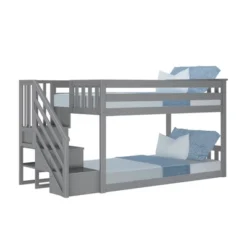 Max & Lily Twin Low Bunk Bed With Staircase -Kids Furniture Shop GUEST e26374ab db3a 4c07 a81c 70f1649704ee