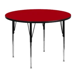 Emma And Oliver 48" Round Laminate Adjustable Activity Table -Kids Furniture Shop GUEST e53224aa 7018 43ef 9112 8ee74998eafc