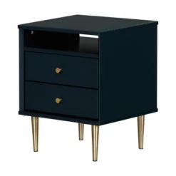 Dylane 2-Drawer Nightstand Navy - South Shore -Kids Furniture Shop GUEST e5f7f51a 715f 44df b62e c240e99d2b1a