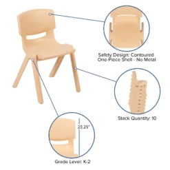 Flash Furniture 2 Pack Plastic Stackable School Chair With 13.25" Seat Height -Kids Furniture Shop GUEST e692b49a c809 4b9c bc72 afb8f69426cc