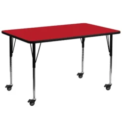 Flash Furniture Mobile 30''W X 72''L Rectangular HP Laminate Activity Table - Standard Height Adjustable Legs -Kids Furniture Shop GUEST e6fa075d 367f 49c0 b3d2 c752c4e8a6b8