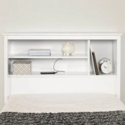 Twin Vito Bookcase Headboard Pure White - South Shore -Kids Furniture Shop GUEST e8cc9f71 f026 400f 8915 623cde4032c6