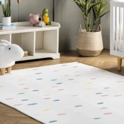 NuLOOM Calla Kids Polka Dot Nursery Or Playroom Area Rug -Kids Furniture Shop GUEST ec2767b0 2794 4af4 b122 49983ab9db80