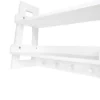Kids' 2 Tier Ladder Wall Shelf With Hooks White - RiverRidge Home