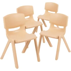 Emma And Oliver 4 Pack Plastic Stackable K-2 School Chair With 13.25"H Seat -Kids Furniture Shop GUEST ee76ddd8 4aaf 4f3e ae1b 0c87934a34e0