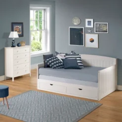 King Harmony Daybed With Conversion White - Alaterre Furniture -Kids Furniture Shop GUEST f1d3b3e6 fd5a 4935 a7d7 bf422a61a419