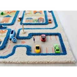39"x59" Traffic Blue 3D Play Rug - IVI -Kids Furniture Shop GUEST fb129d43 2d0b 4b4e afdf 46037486b06d